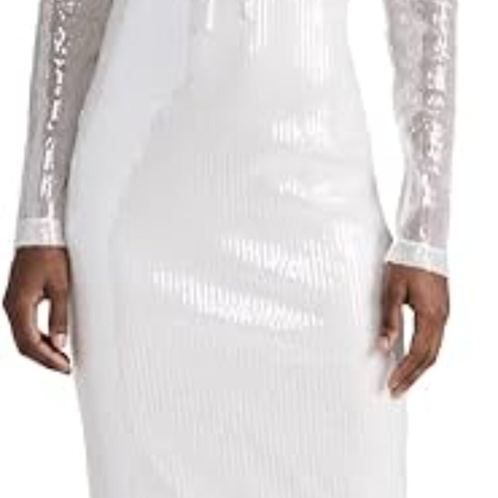 White Sequin Maxi Dress - Picture 4 of 7